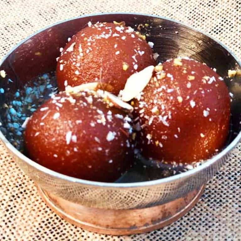 Indulge in our gulab jamun