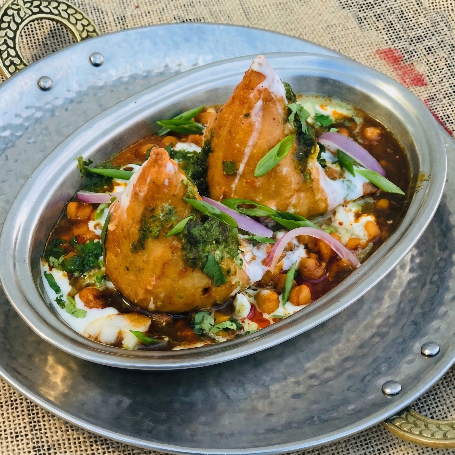 Samosa Chaat.