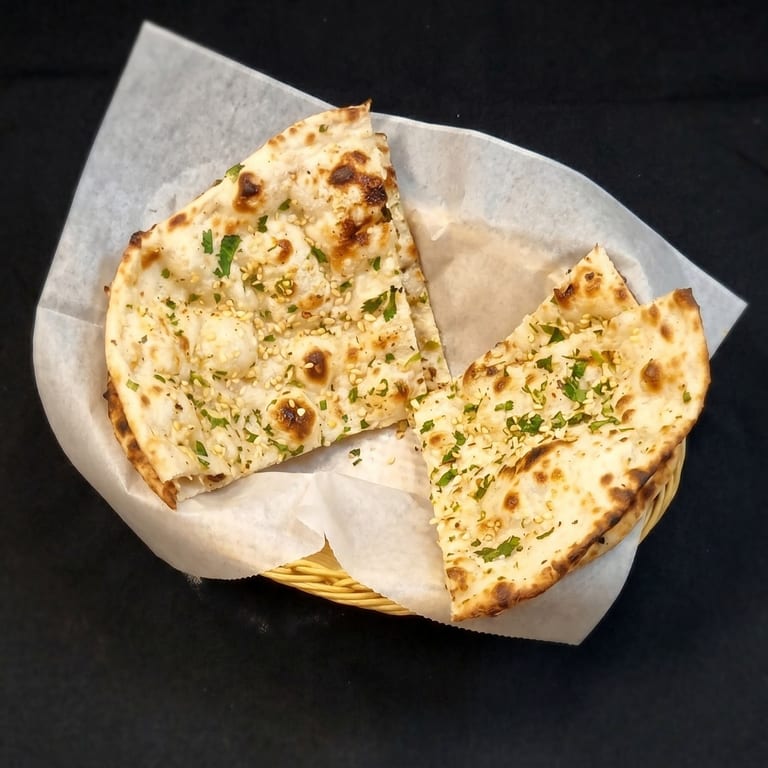 Delicious Garlic Naan Awaits